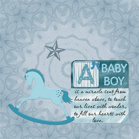 Baby Boy Memory Keeper 12  Storage Stool By Lil Right