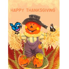 Scarecrow Thanksgiving card - Greeting Card 4.5  x 6 