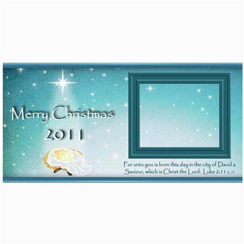 Baby Jesus Christmas Card 2011 By Cynthia Marcano 8 x4  Photo Card - 8