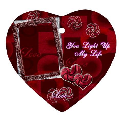 You Light Up My Life 2 Side Ornament By Ellan Back