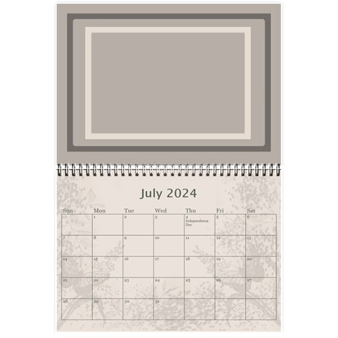 Coffee And Cream (any Year) 2024 Calendar 8 5x6 By Deborah Jul 2024