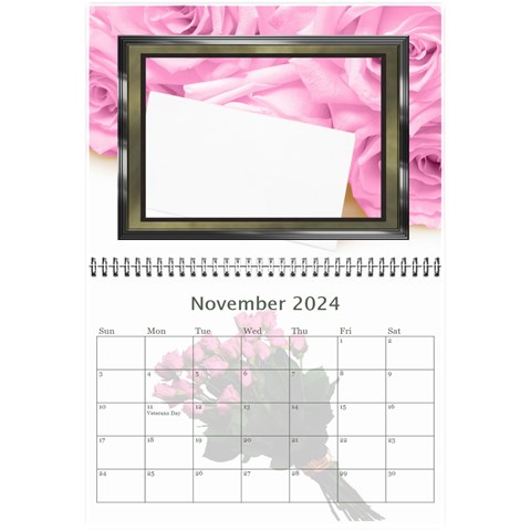 Roses For You (any Year) 2024 Calendar 8 5x6 By Deborah Nov 2024