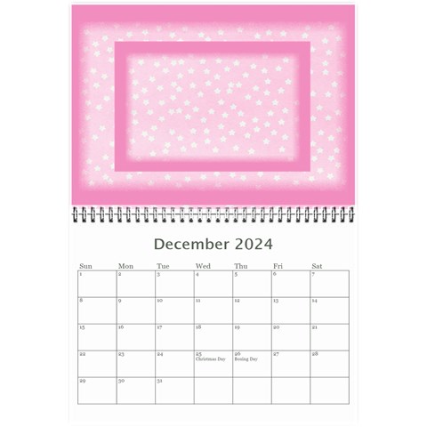 Pink Princess 2024 (any Year)calendar 8 5x6 By Deborah Dec 2024