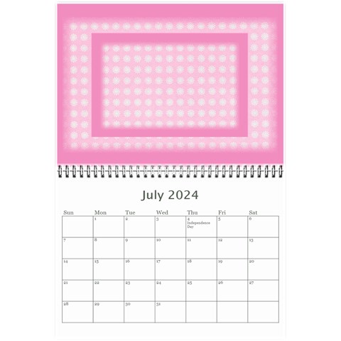 Pink Princess 2024 (any Year)calendar 8 5x6 By Deborah Jul 2024