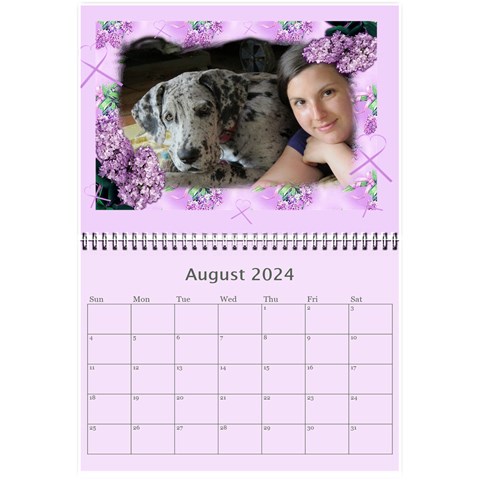 Framed With Flowers 2024 (any Year) Calendar 8 5x6 By Deborah Aug 2024