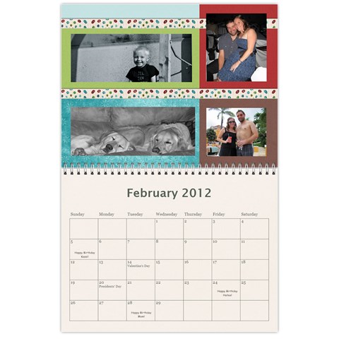 2012 Calendar By Kristi Feb 2012