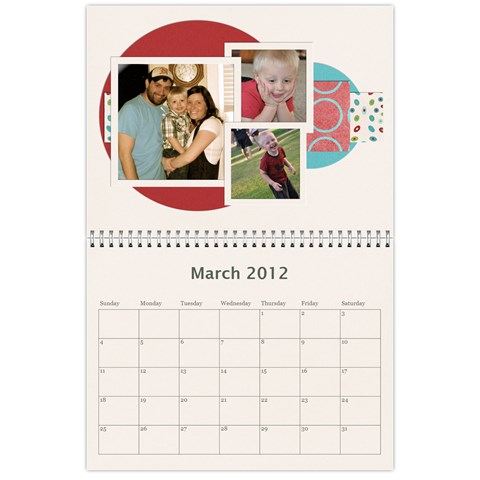 2012 Calendar By Kristi Mar 2012