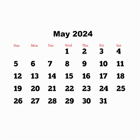 All Framed 2024 Large Numbers Calendar 8 5x6 By Deborah Oct 2024