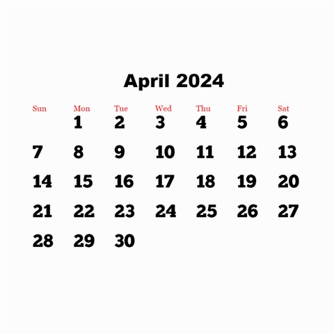 All Framed 2024 Large Numbers Calendar 8 5x6 By Deborah Aug 2024