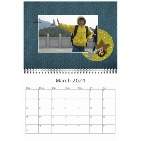 Mini Calendar For Guys By Jennyl Mar 2024