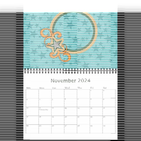Mini Calendar 2024: Cool Dude By Jennyl Nov 2024