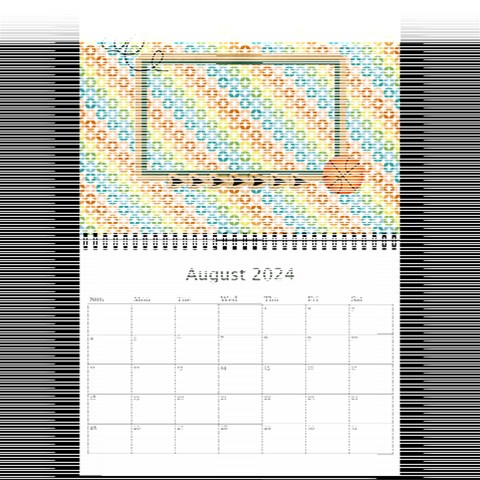 Mini Calendar 2024: Cool Dude By Jennyl Aug 2024