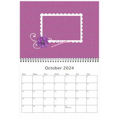 Mini Calendar: Lavander Dreams By Jennyl Oct 2024