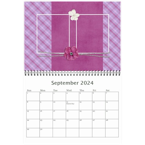 Mini Calendar: Lavander Dreams By Jennyl Sep 2024