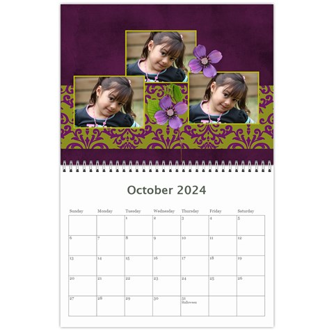 Mini Calendar: Lavander Love By Jennyl Oct 2024