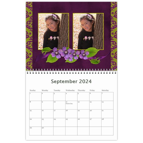 Mini Calendar: Lavander Love By Jennyl Sep 2024