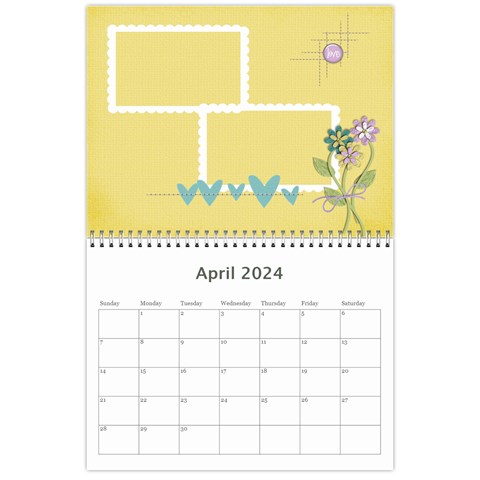 Mini Wall Calendar: Precious Family By Jennyl Apr 2024