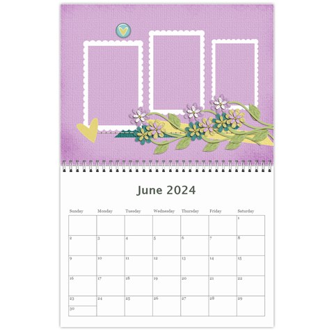 Mini Wall Calendar: Precious Family By Jennyl Jun 2024