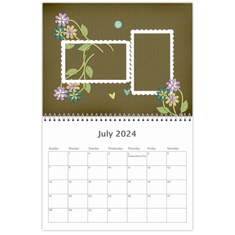 Mini Wall Calendar: Precious Family By Jennyl Jul 2024
