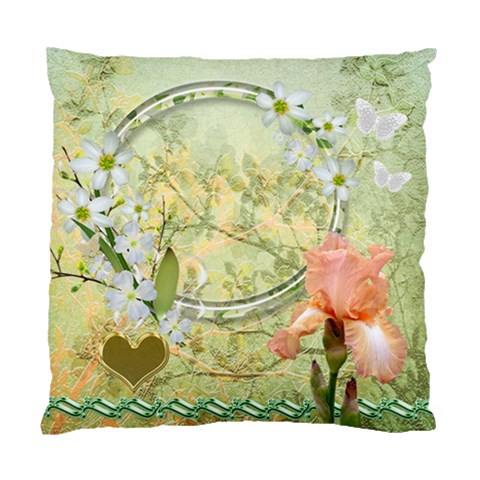 Yellow Floral Double Sided Cushion Case  By Ellan Front