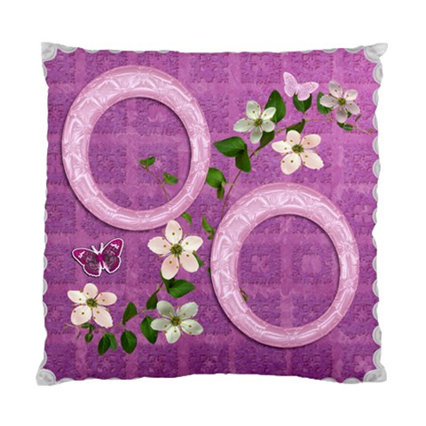 Lavander Floral Double Sided Cushion Case By Ellan Front