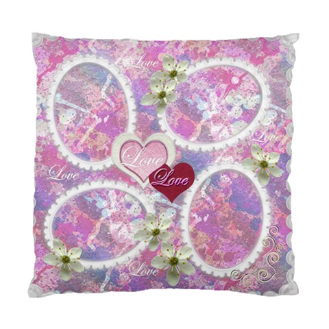 Wedding Pink Lavander Double Sided Cushion Case By Ellan Back