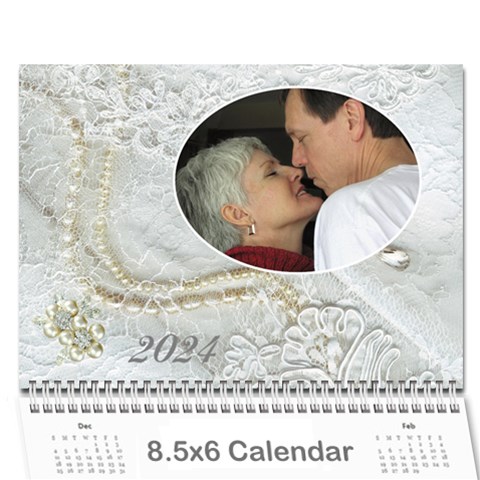 Our Wedding Or Anniversary 2024 (any Year Calendar Mini By Deborah Cover
