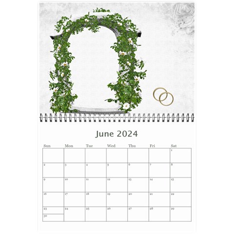 Our Wedding Or Anniversary 2024 (any Year Calendar Mini By Deborah Jun 2024