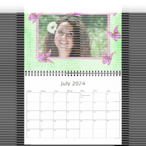 Little Butterflies 2024 (any Year) Calendar 8 5x6 By Deborah Jul 2024