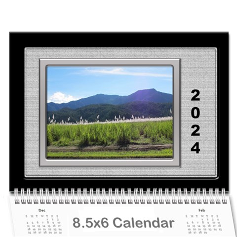 Framed In Silver 2024 (any Year) Calendar 8 5x6 By Deborah Cover