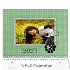 2024 Green - 8.5x6 wall calendar - Wall Calendar 8.5  x 6 