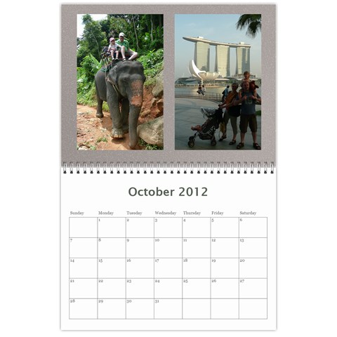 2012 Calendar By Hannah Oct 2012