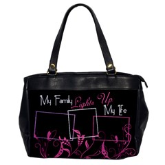 My Family Lights Up My Life Oversized Hand Bag - Oversize Office Handbag