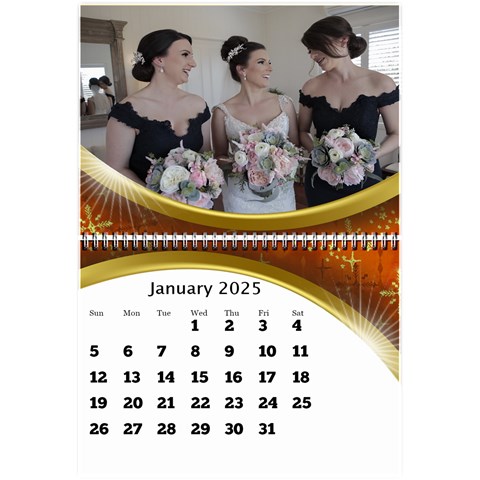 2024 Mini Calendar With Class And Large Numbers By Deborah Jan 2024