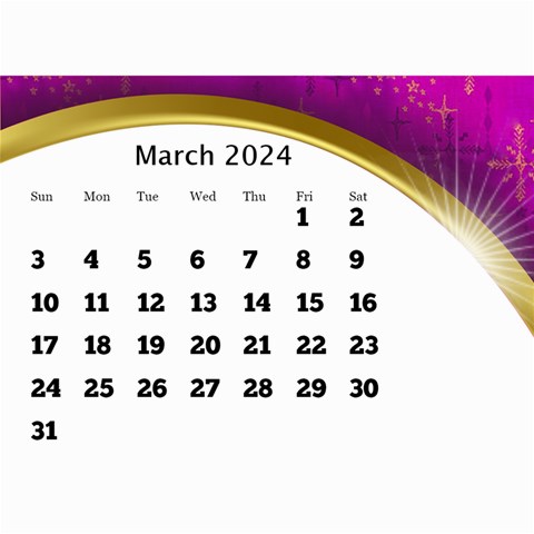 2024 Mini Calendar With Class And Large Numbers By Deborah Jun 2024