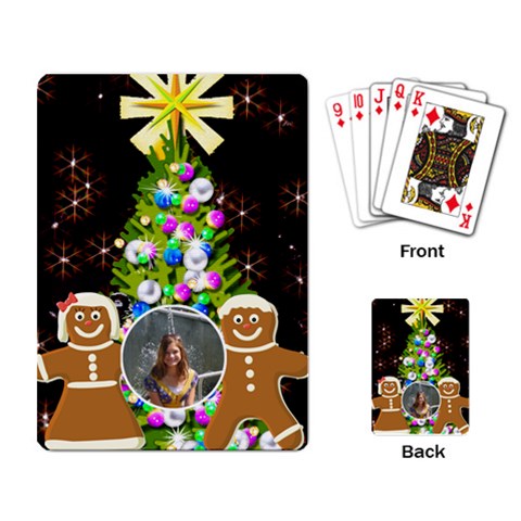 Christmas Tree Playing Cards By Kim Blair Back