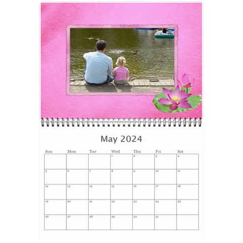 Happy Pink 2024 (any Year) Calendar 8 5x6 By Deborah May 2024