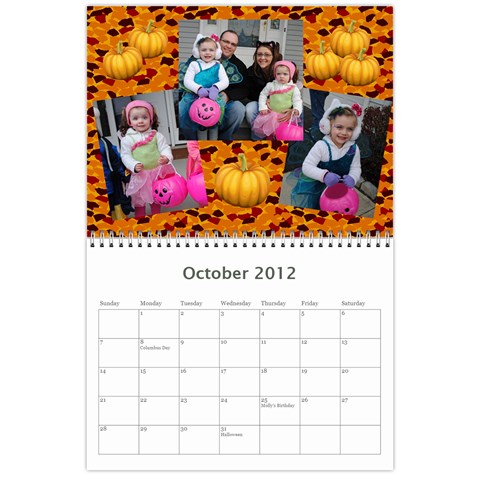 Calendar 2012 By Farron Jm Oct 2012