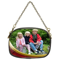 Red and Gold Chain Purse - Chain Purse (One Side)
