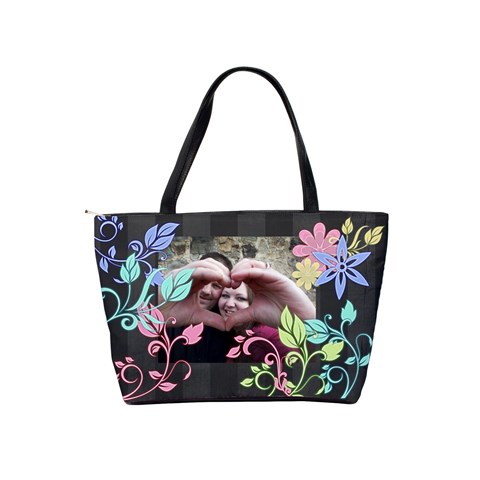 Colorful Flower Shoulder Bag By Digitalkeepsakes Back