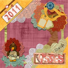 Autumn Kisses - ScrapBook Page 12  x 12 