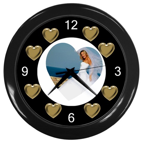 Hearts Clock By Deborah Front