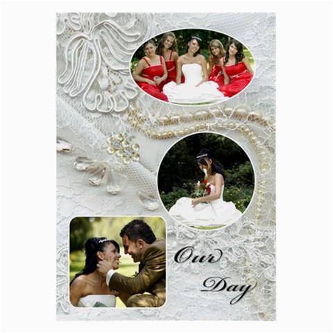 Our Wedding Large Glass Cloth (2 Sided) By Deborah Front