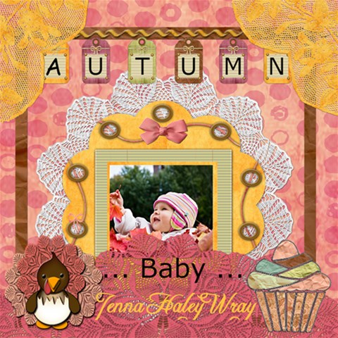 Autumn Baby By Amarie 12 x12  Scrapbook Page - 1