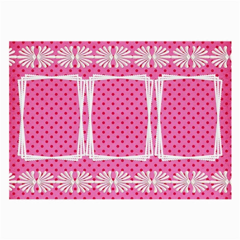 Pretty Pink Large Glass Cloth (2 Sided) By Deborah Back