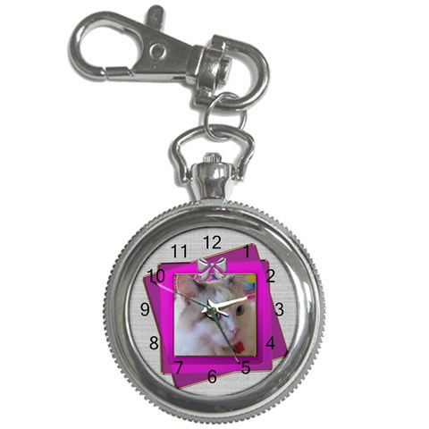 Silver Key Chain Watch By Deborah Front