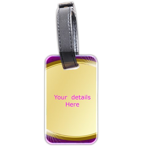 Pink And Gold Luggage Tag ( 2 Sided) By Deborah Back