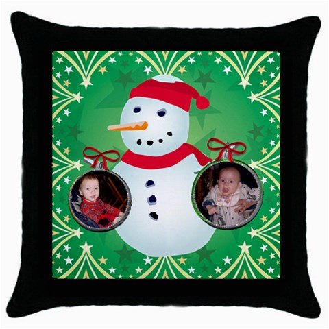 Snowman Pillow Case By Kim Blair Front