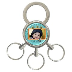 3-ring keychain: stars - 3-Ring Key Chain