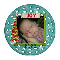 Ornament 2023 Joy - Ornament (Round Filigree)